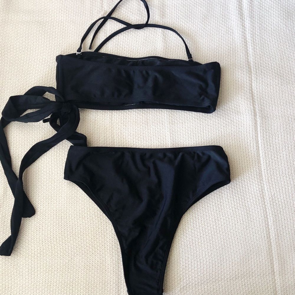 NWOT Black Bikini Size M - Picture 2 of 7